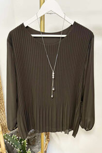 Pleated-Long-Sleeve-Necklace-Top-Brown.jpg